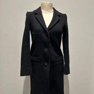 Babaton Black Wool Coat